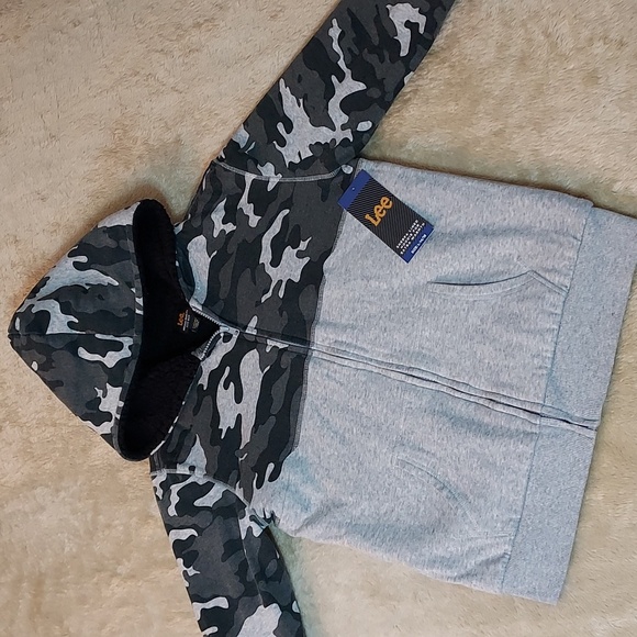 Boys Lee Sherpa Lined Hoody - Picture 2 of 9